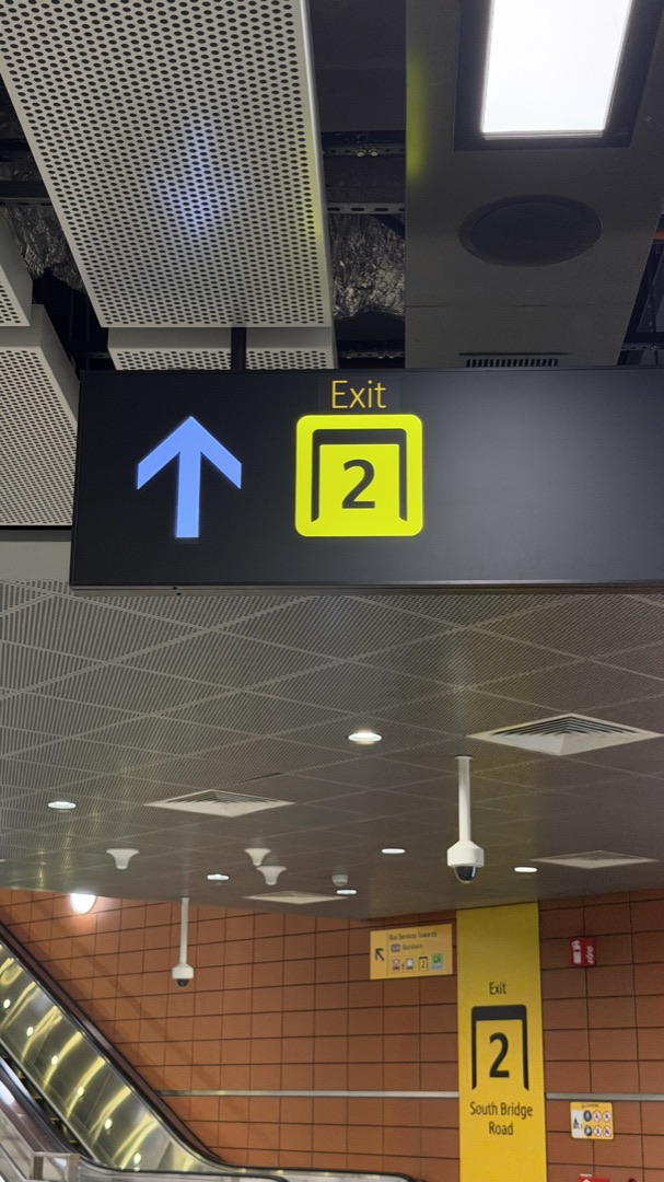 Inside Maxwell MRT, follow the signs to Exit 2, South Bridge Road.